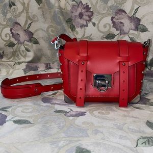 Michael Kors Red SM Manhattan Crossbody